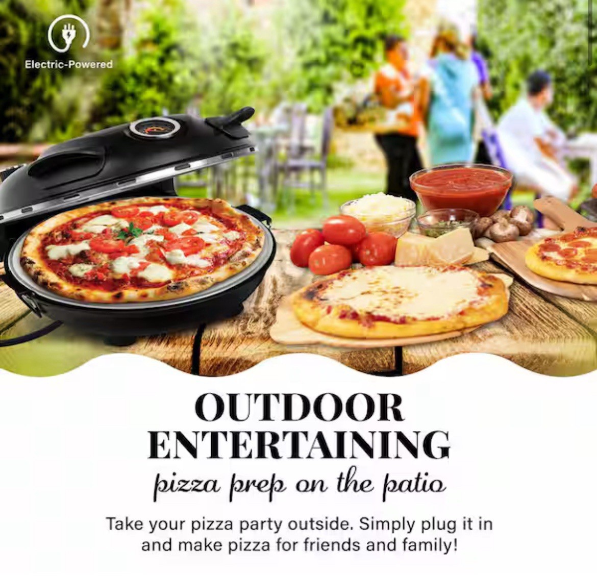 PIEZANO Crispy Crust Pizza Oven by Granitestone – Electric Pizza Indoor Oven