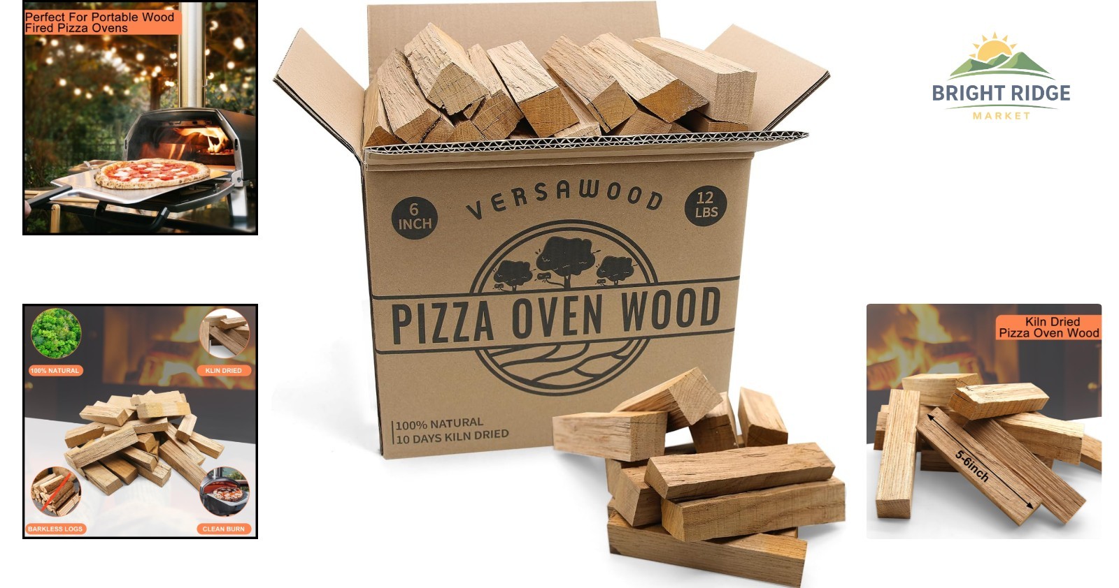 Oak Firewood for Wood-Fired Pizza Ovens – Perfect for Outdoor Cooking