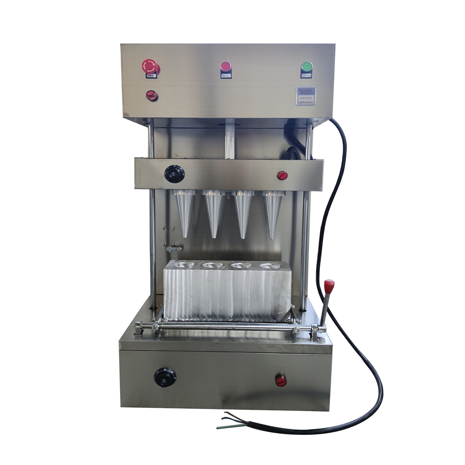 Electric Pizza Cone Forming Making Maker Machine Ice Cream Cone Machine 4 Heads