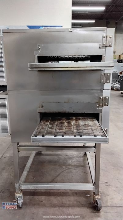 Lincoln Impinger 1116 Gas Double Stack Conveyor Pizza Oven