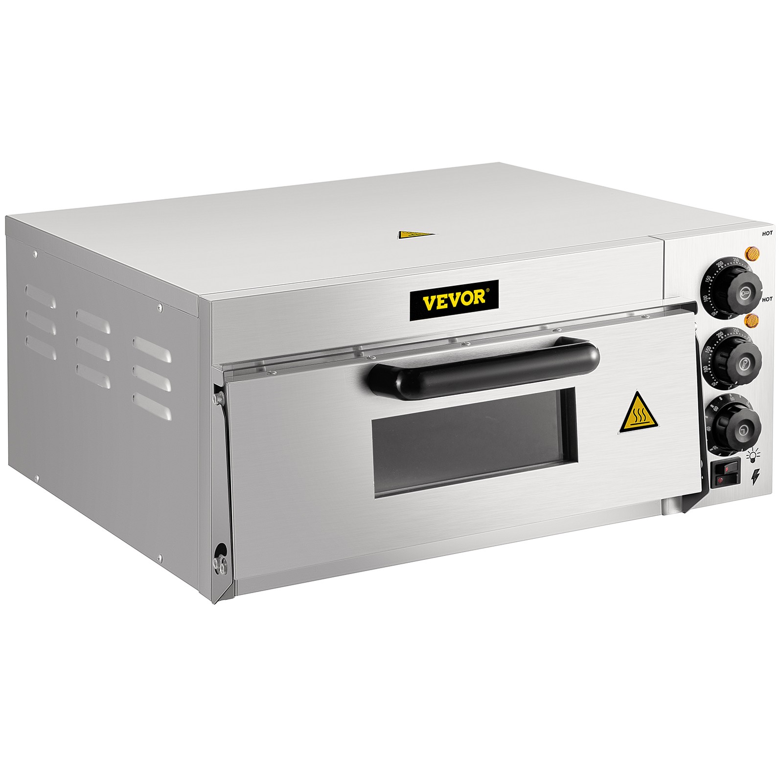 VEVOR Commercial Countertop Pizza Oven Electric Pizza Oven for 14″ Pizza Indoor