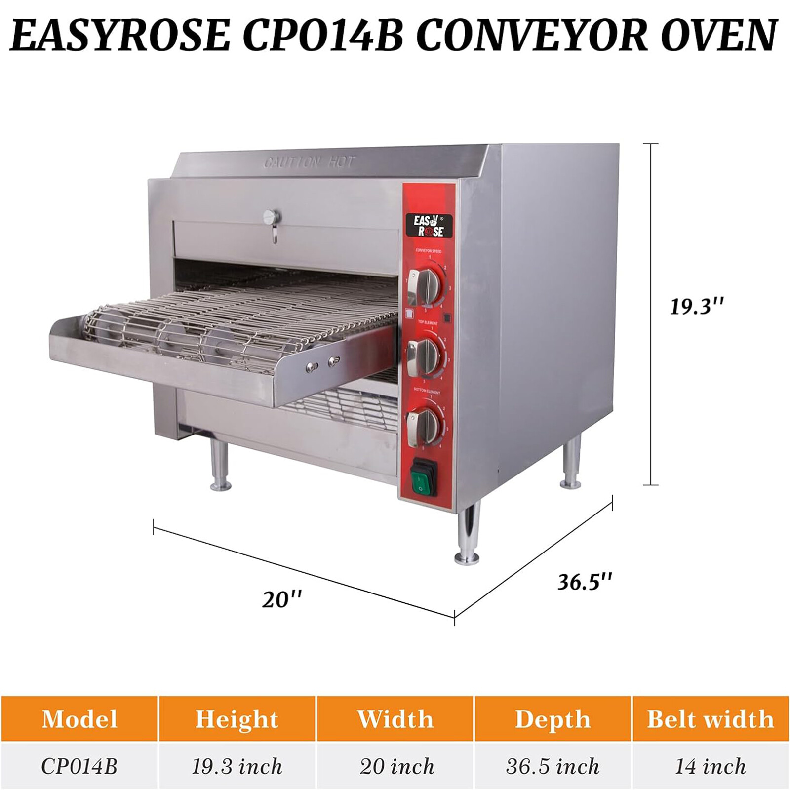 Easyrose Refurbished Countertop Pizza Conveyor Oven Bread Toaster Pizza Ovens