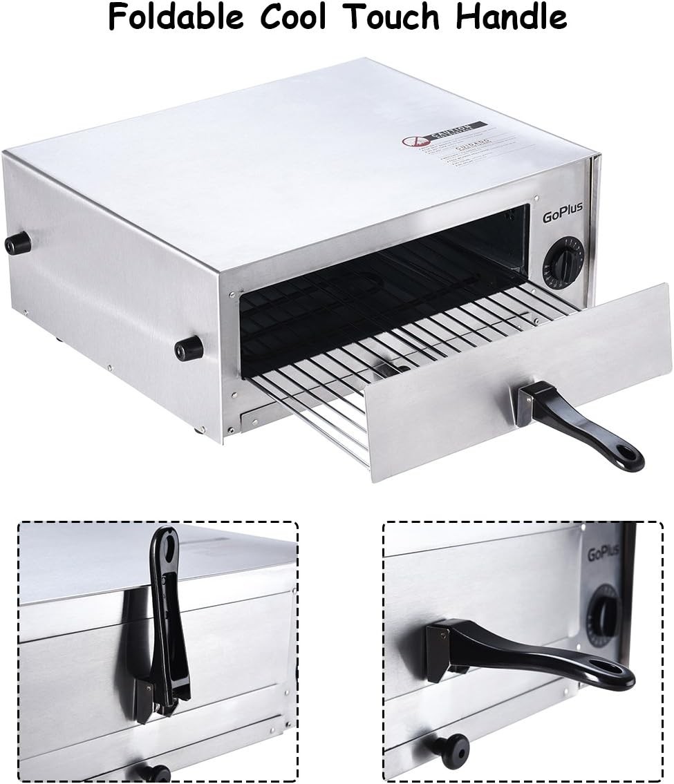 Electric Pizza Oven Stainless Steel Pizza Baker Kitchen Commercial Use Snack