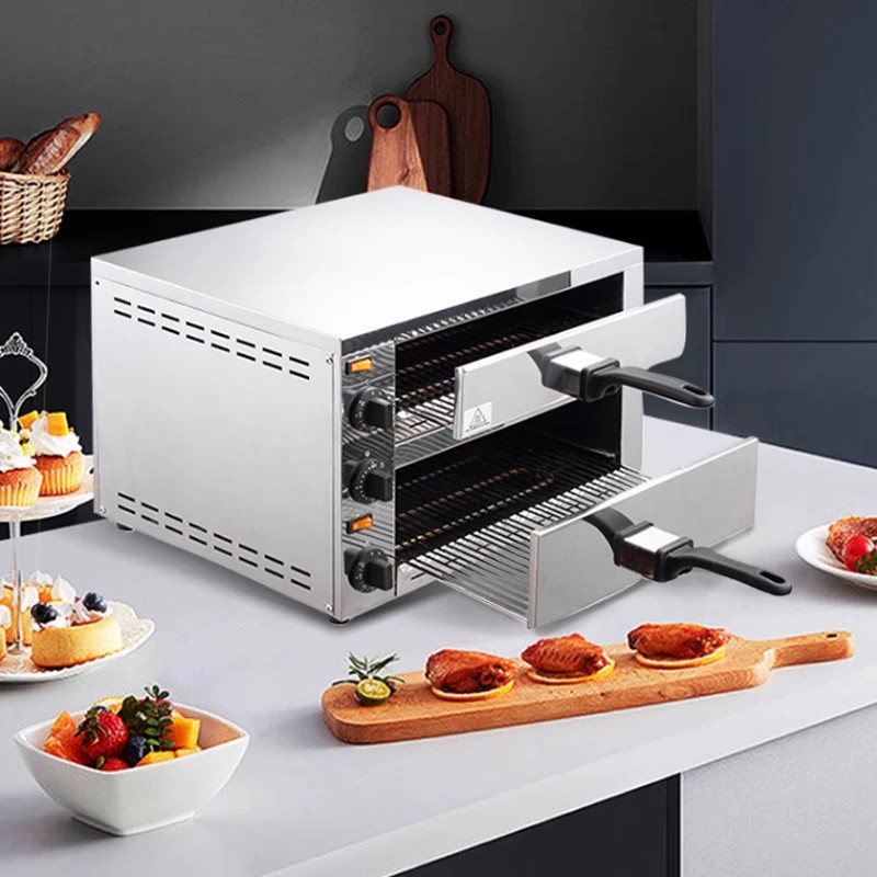 Compact Multi-Functional Home-Use Professional Single/Double-Deck Pizza Oven