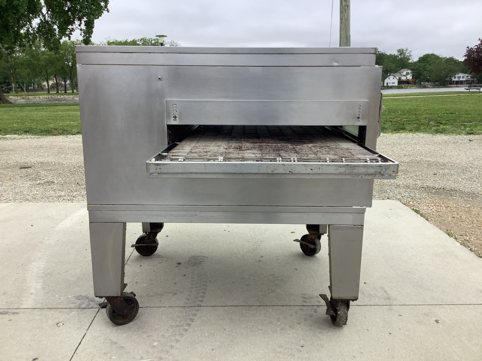 Pizza Oven Conveyor Lincoln 1450 Single Stack Missing Chain Guard Nat Gas Tested