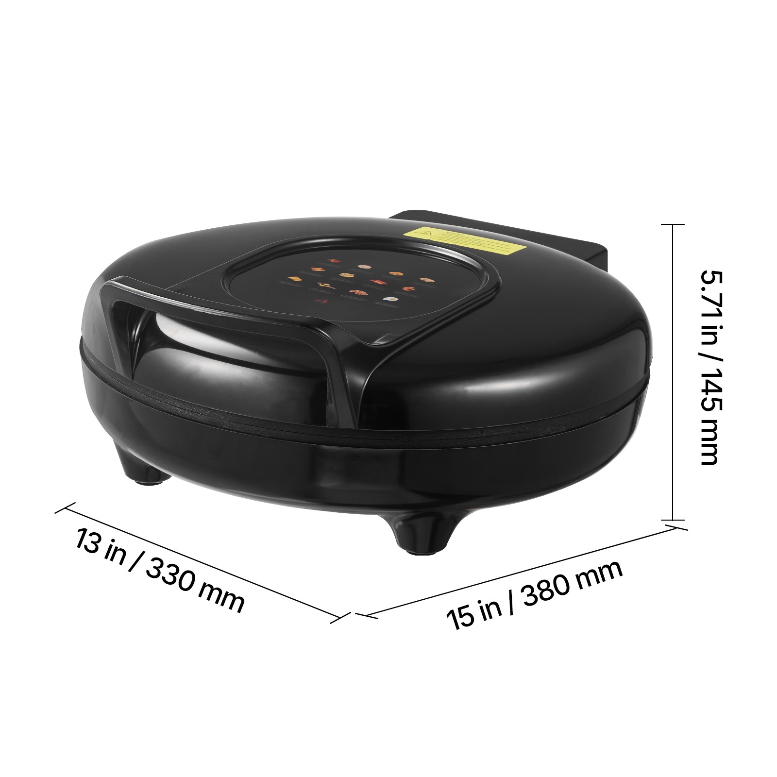 Uimoso 12-Inch Portable Electric Pizza Oven, 1200W for Baking and Grilling