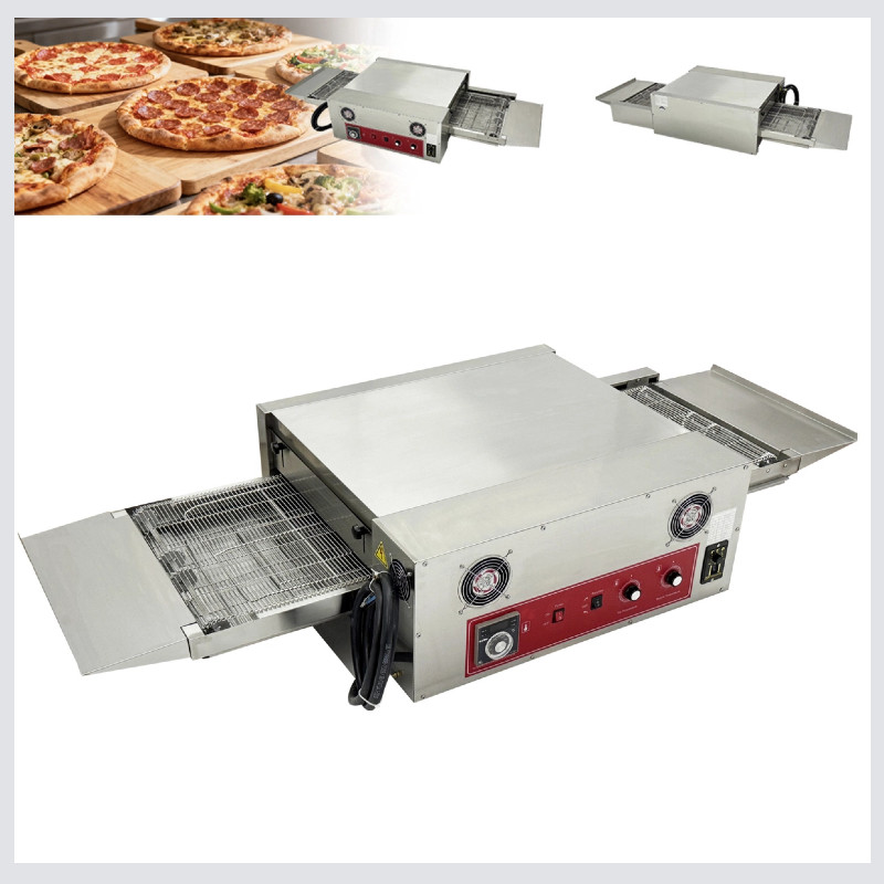 220V Countertop Conveyor Pizza Oven Commercial Baking Electric Oven 18” Belt