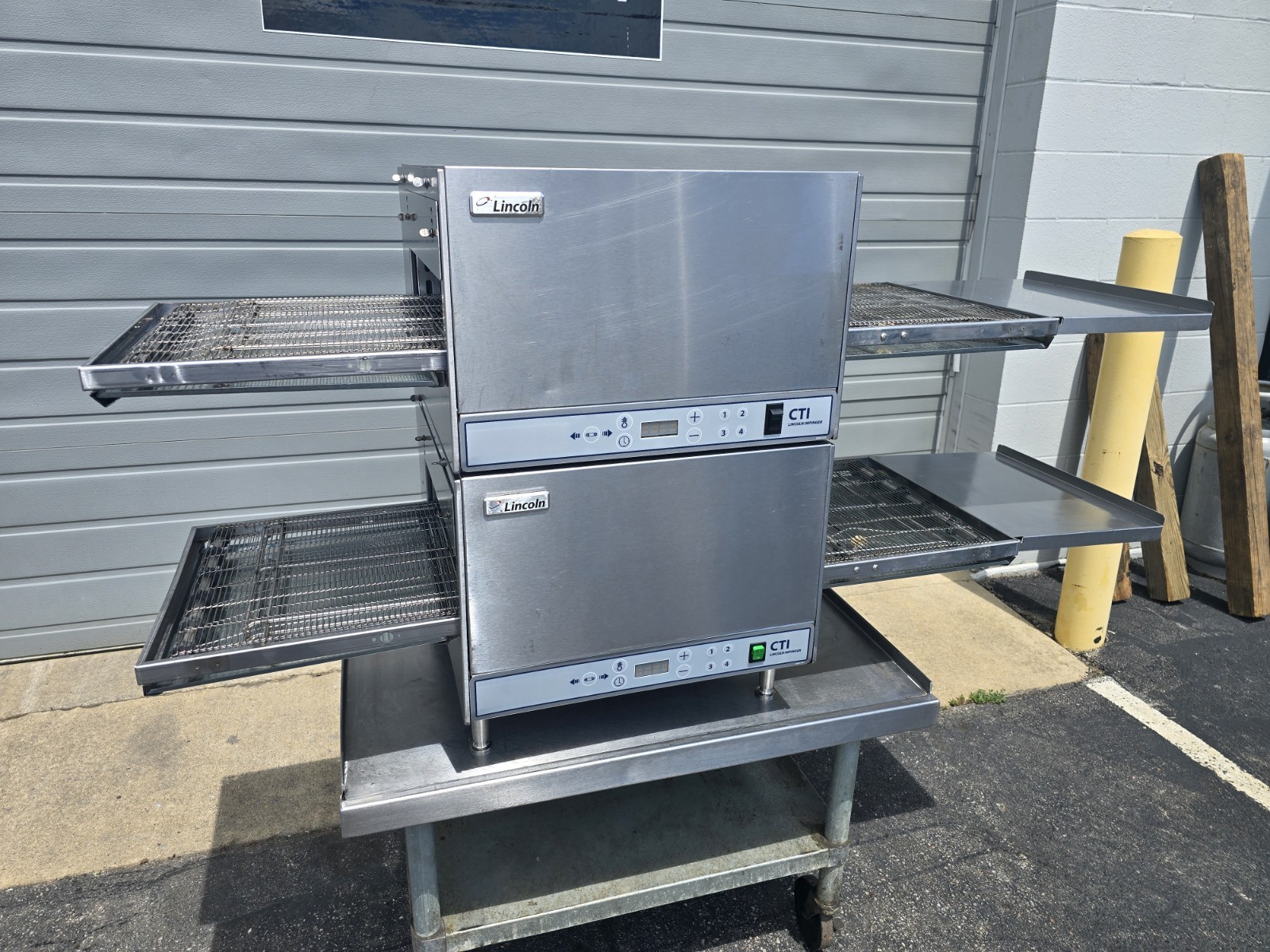 Lincoln Impinger Double 2501 Single Phase Electric Ventless Conveyor Pizza Oven