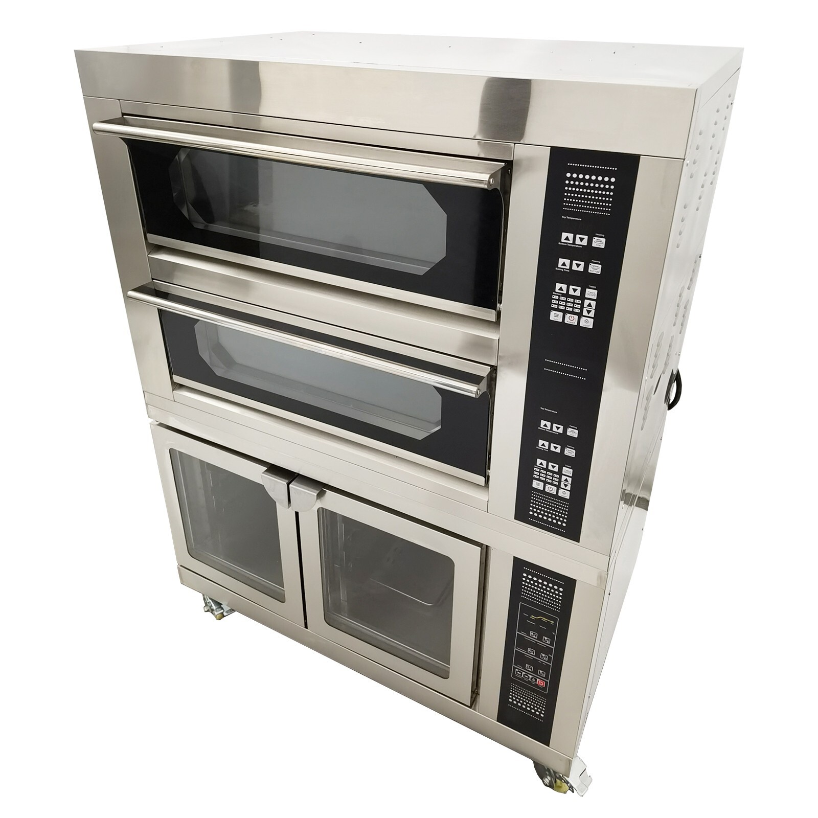 220V 3PH Electric 3-layer Pizza Bread Oven Oven & Fermentation Tank All-in-1