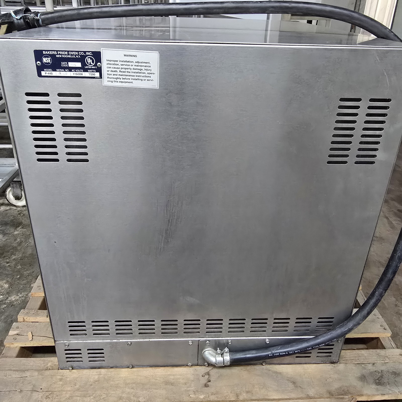 Pizza/Pretzel Stone Deck Oven Bakers Pride P44S 208/240V 3ph TESTED