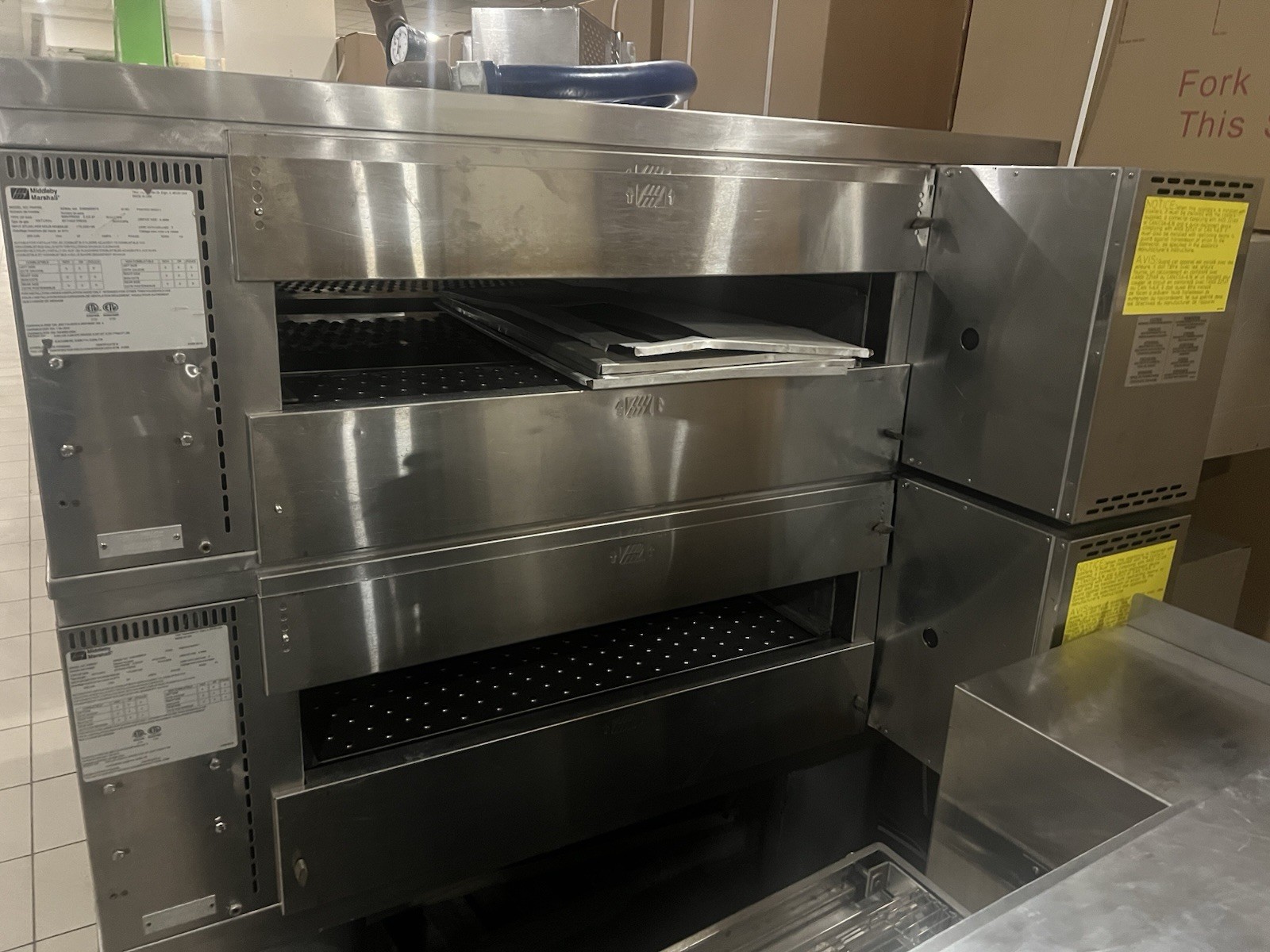 Middleby Marshall WOW! PS670G Double 32″ Conveyor Nat Gas Pizza Oven