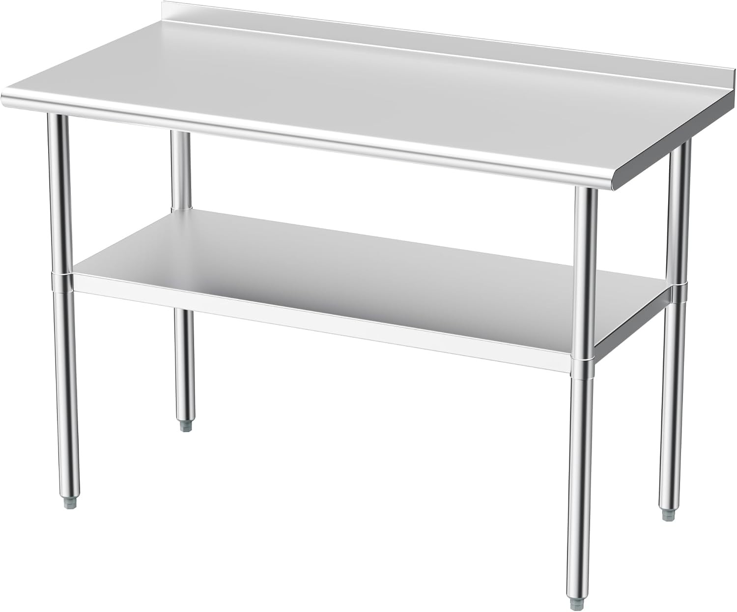 Stainless Steel Table Prep & Work 24 x 48 in Metal Commercial Heavy Duty Table