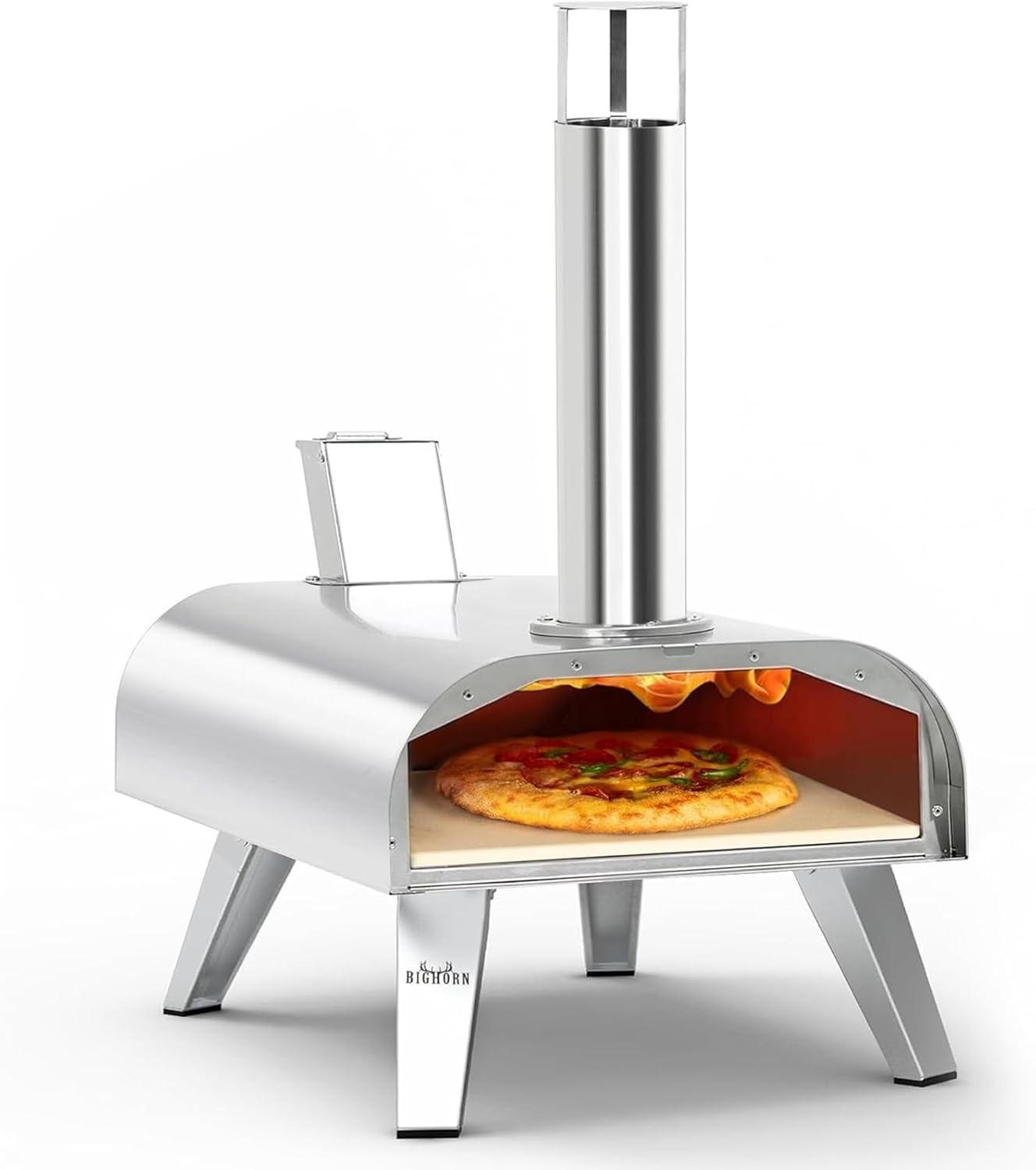 High-Performance 12” Pizza Grill with Wood Pellet – Perfect for Outdoor Parties