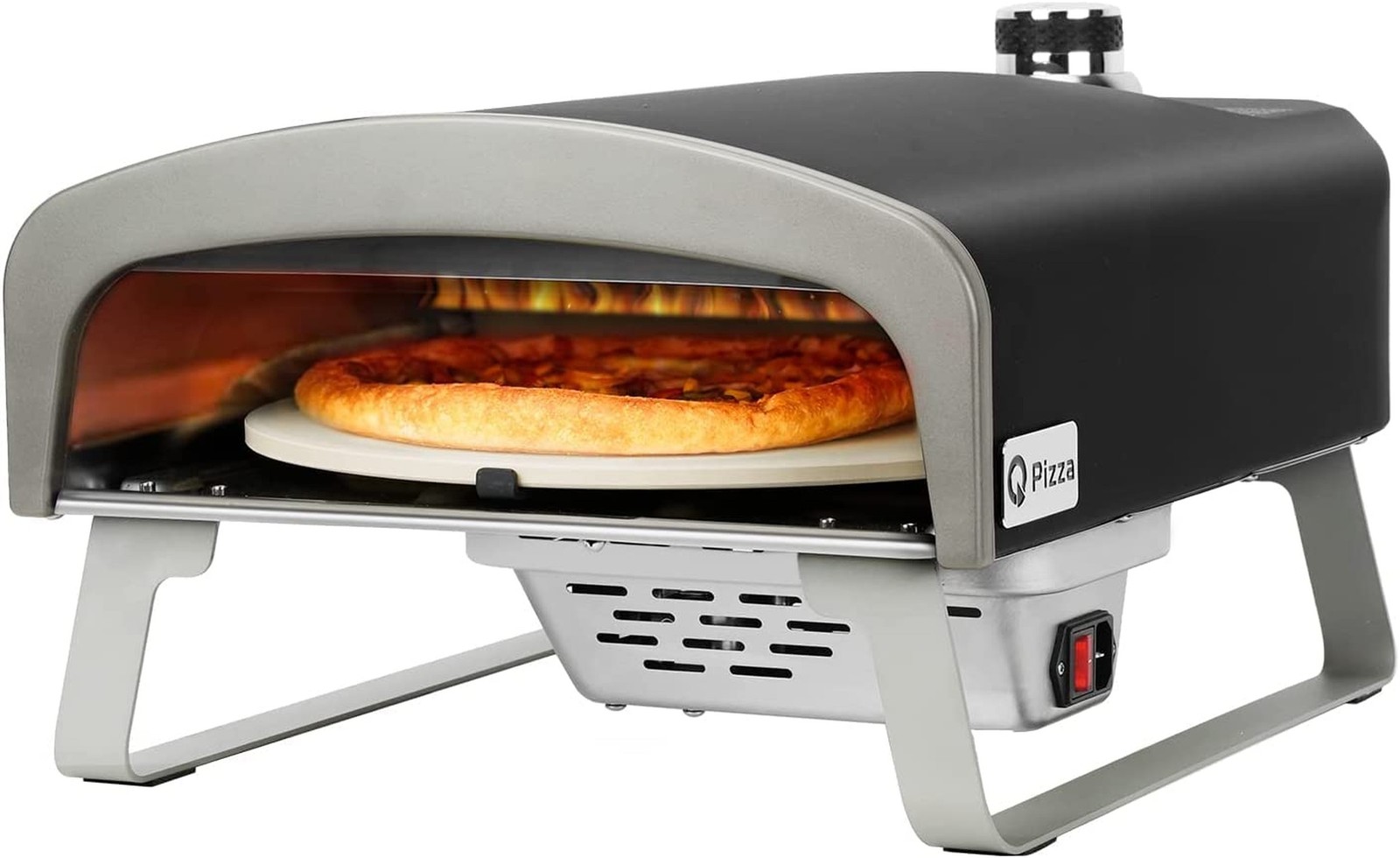 Q Pizza Gas Pizza Oven Portable Propane Pizza Oven with Automatic Rotating St…