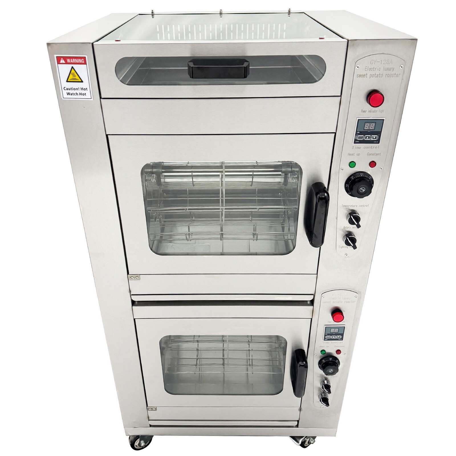 Commercial Electric Corn Sweet Potato Roaster Thermal Rotary Baking Stove Grill
