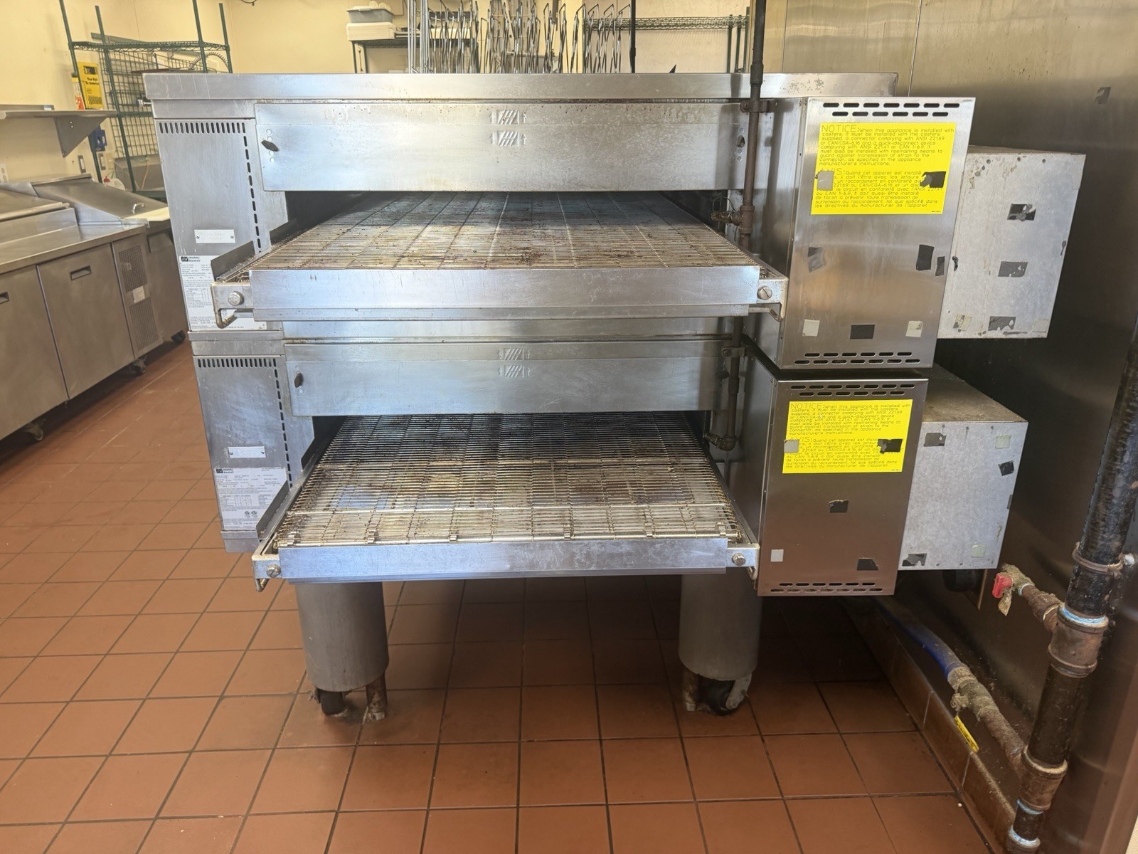 Middleby Marshall PS570G Double Stack Conveyor Pizza Ovens- Gas-Tested / Working