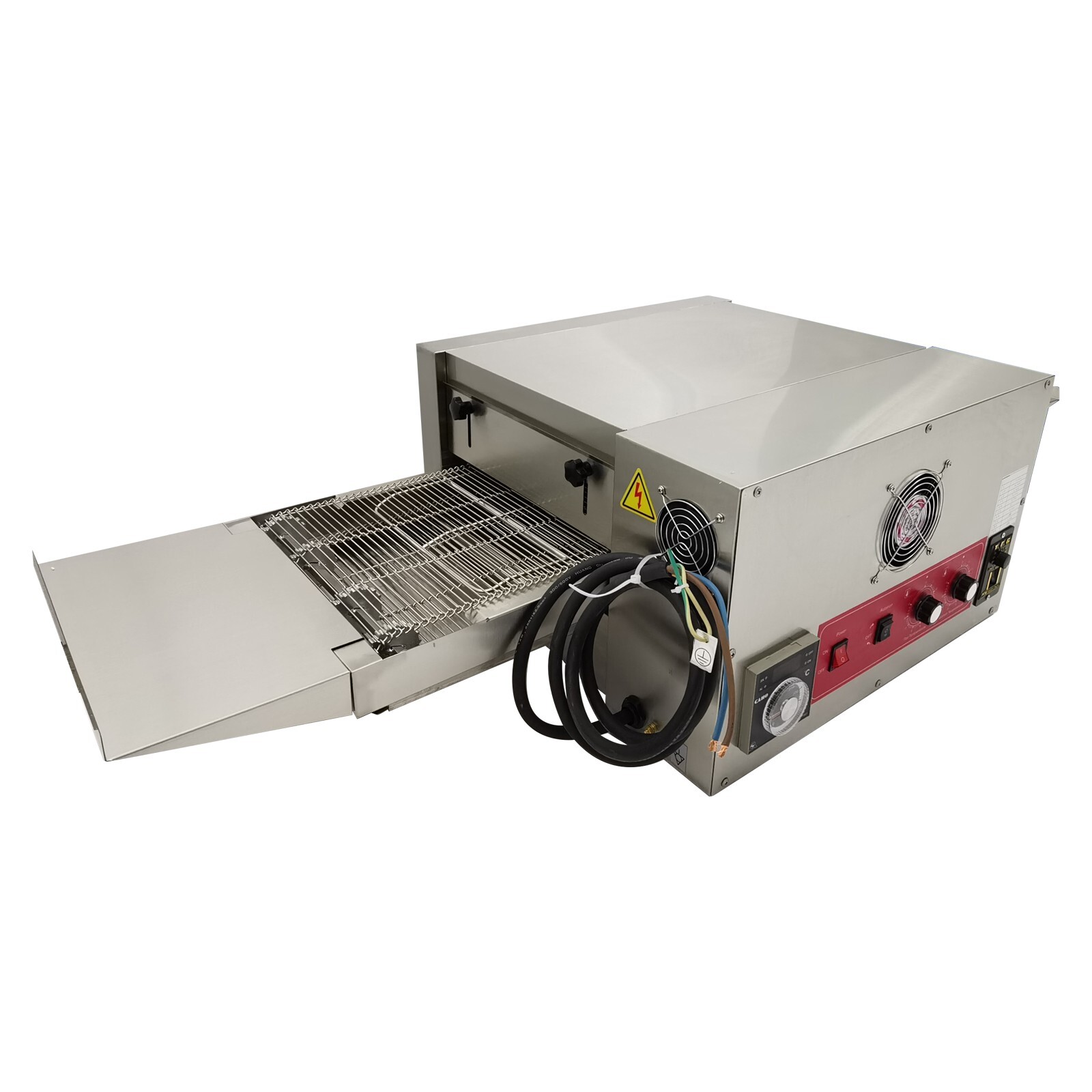 220V Countertop Conveyor Pizza Oven Commercial Baking Oven Electric Stove 12″