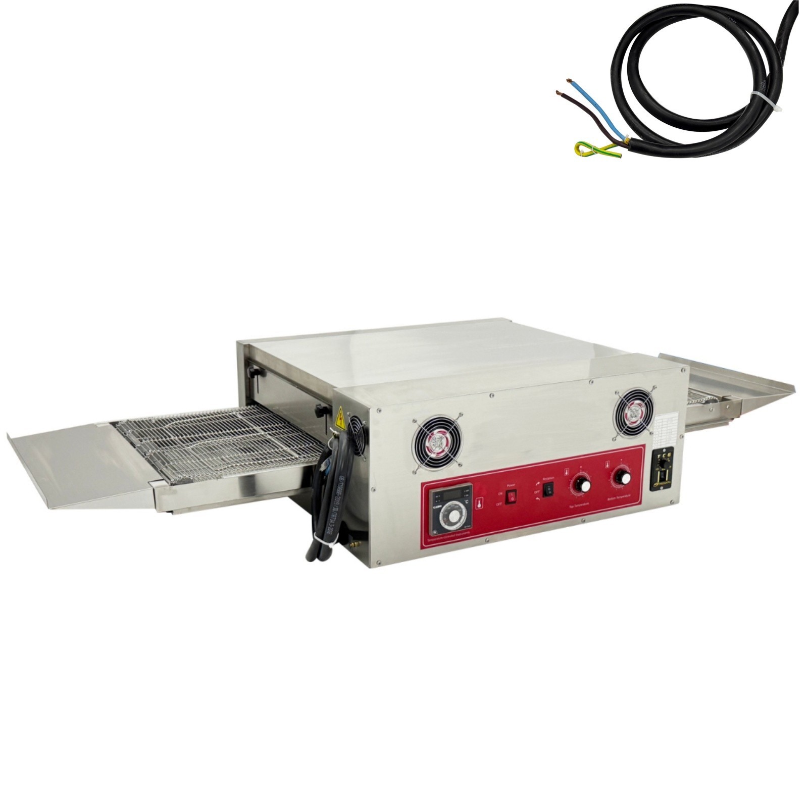220V Countertop Conveyor Pizza Oven Commercial Baking Electric Oven 18” Belt