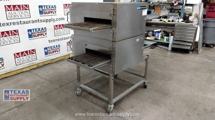 Lincoln Impinger 1116 Gas Double Stack Conveyor Pizza Oven