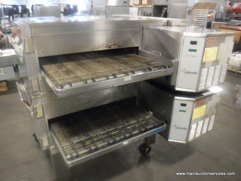 Lincoln Impinger 1600-023-A, Gas Double Deck Pizza Conveyor Oven