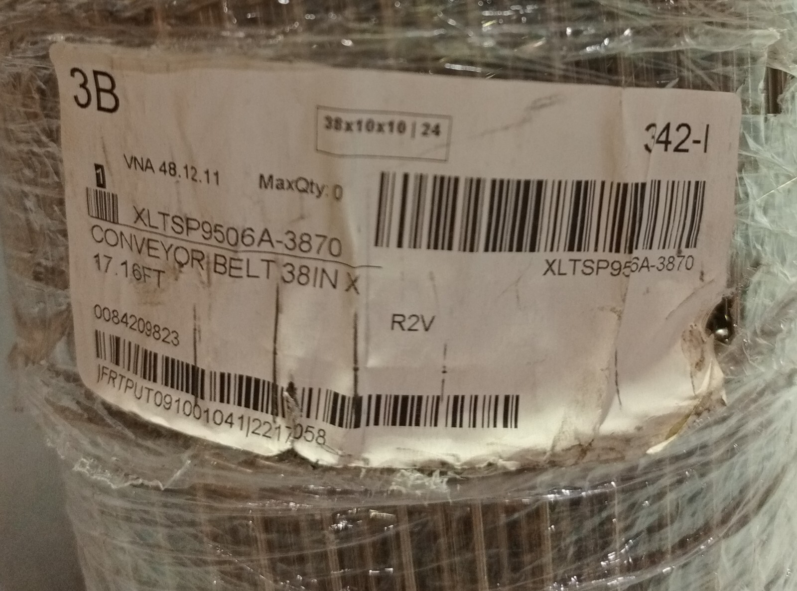 XLTSP9506A-3870 Conveyor Belt 38″ × 17.16 Ft
