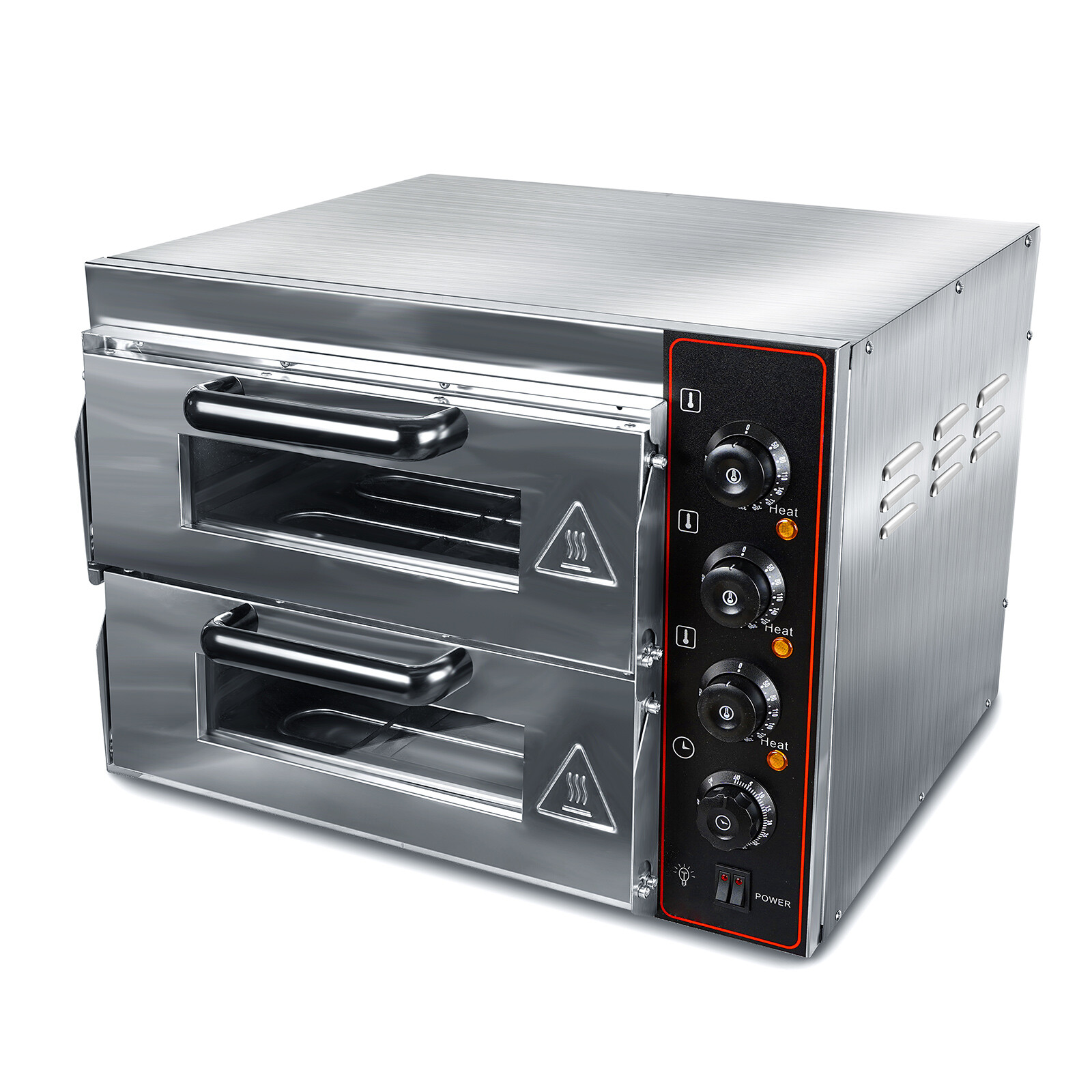 Electric Pizza Oven Countertop 16″ Double Deck Commercial Pizza Maker 110V 3000W