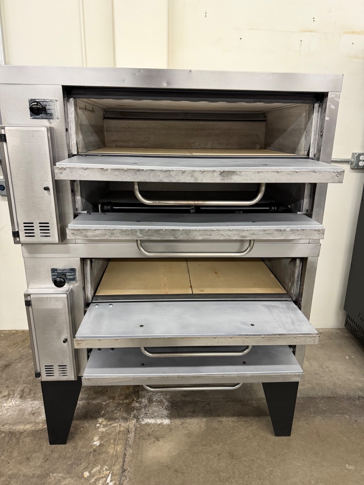 bakers pride 152 natural gas double deck pizza ovens – FREE SHIPPING!