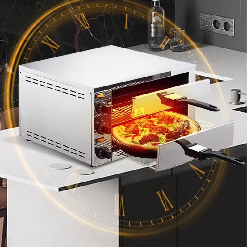 Compact Multi-Functional Home-Use Professional Single/Double-Deck Pizza Oven