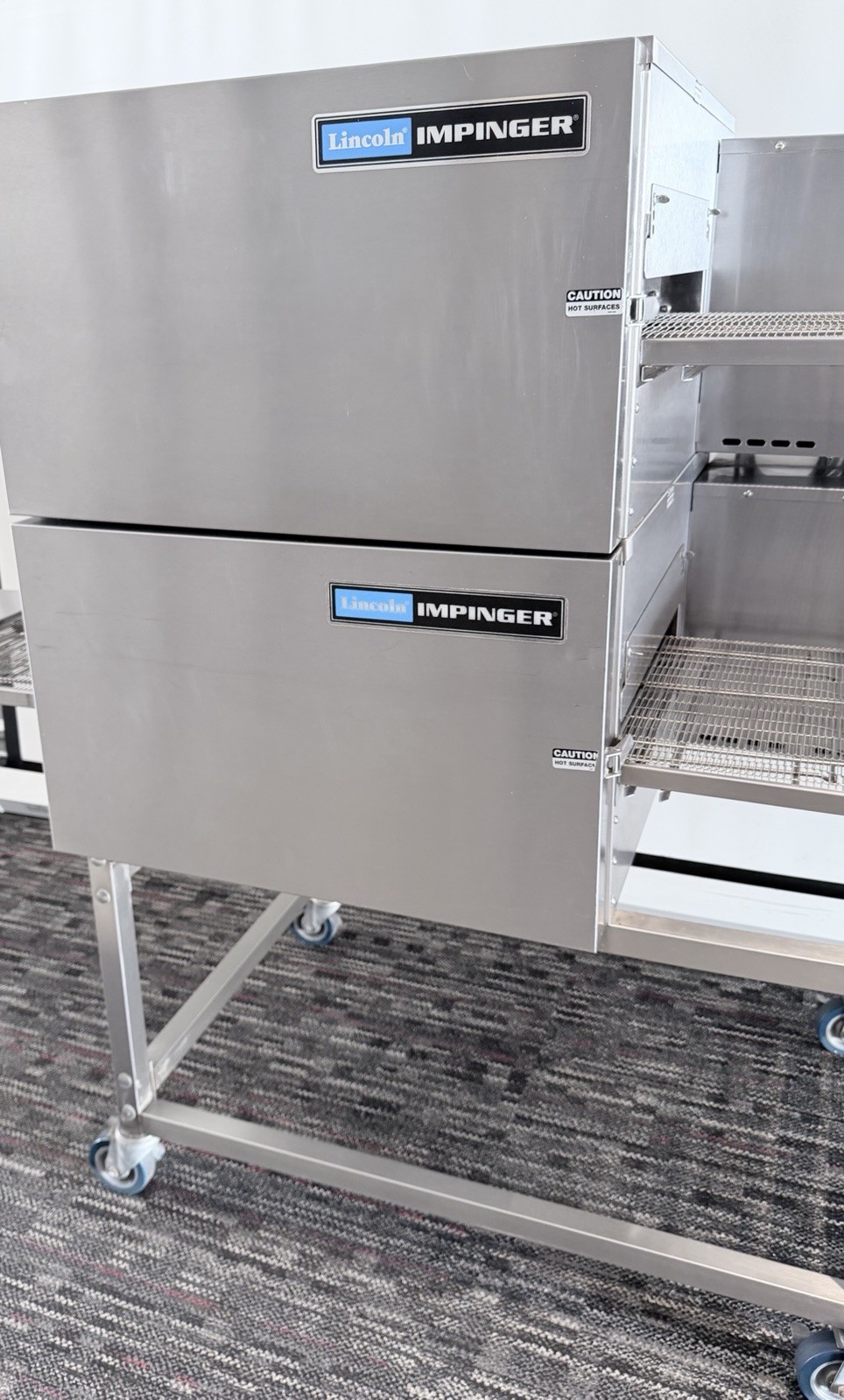 Lincoln Impinger 1116 Gas Double Stack Conveyor Ovens – Natural Gas Pizza Ovens
