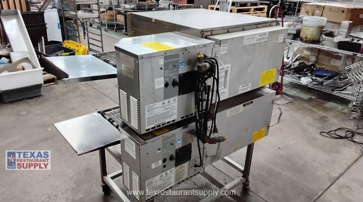 Lincoln Impinger 1116 Gas Double Stack Conveyor Pizza Oven