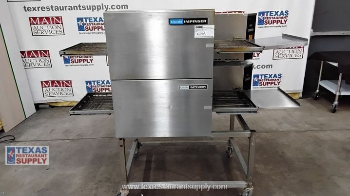 Lincoln Impinger 1116 Gas Double Stack Conveyor Pizza Oven