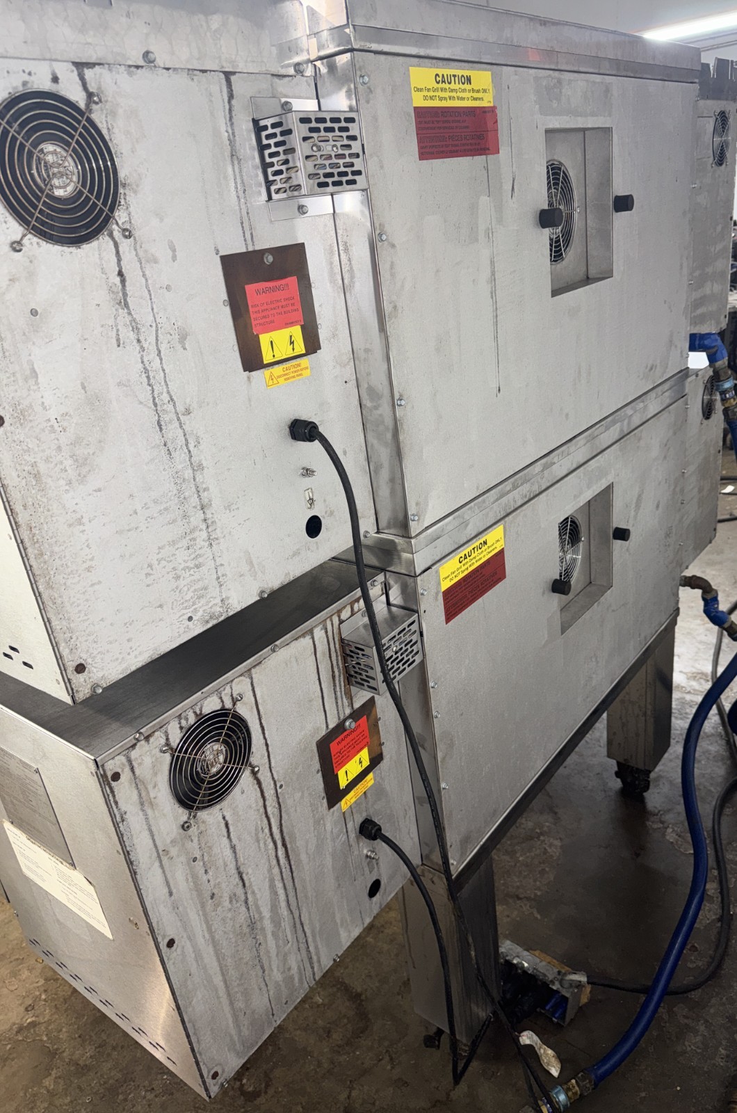 Middleby Marshall Ps840g gas Double Stack Conveyor Pizza Ovens ..Video