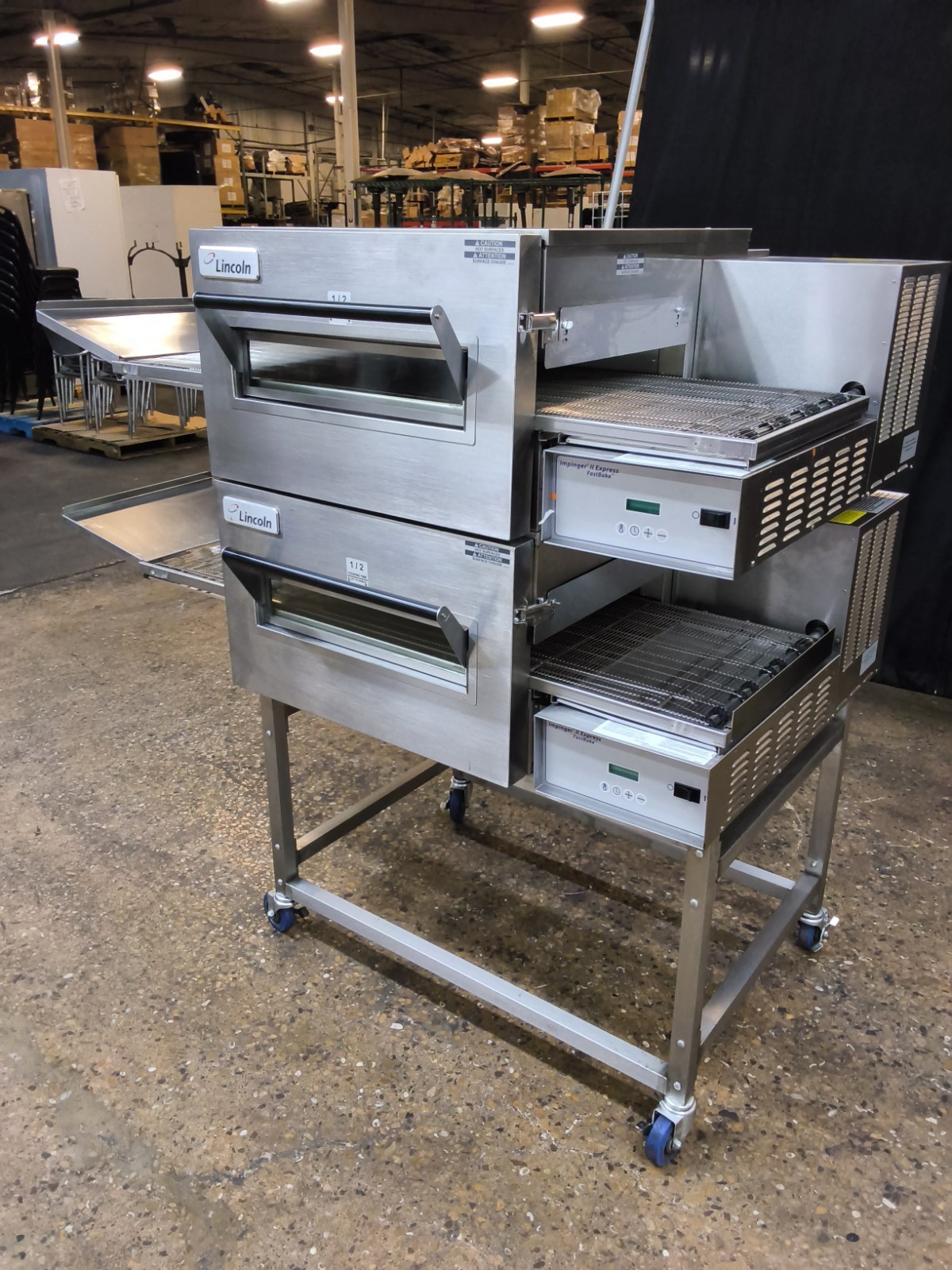 LINCOLN IMPINGER 1130 ELECTRIC DOUBLE CONVEYOR PIZZA OVEN