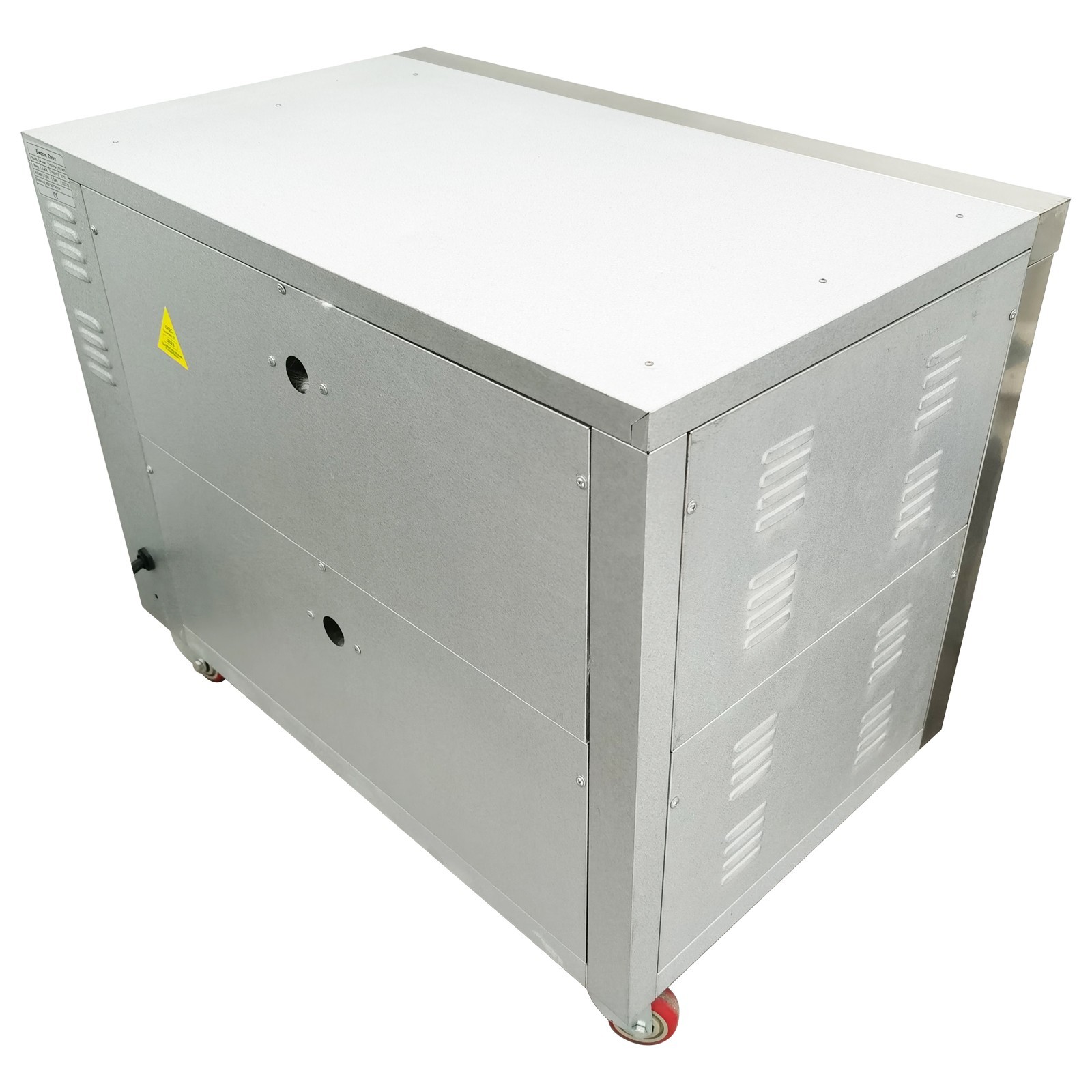 220V 1PH Commercial Movable Double-decker Pizza Electric Oven 6.4KW with Casters