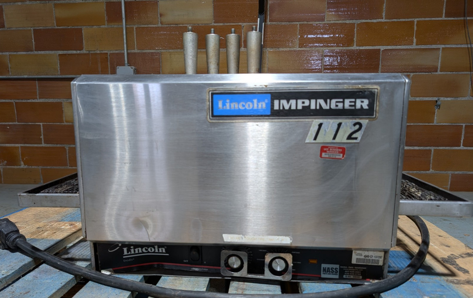 Lincoln Impinger Enodis 1301-4 Countertop Conveyorized Electric Pizza Oven