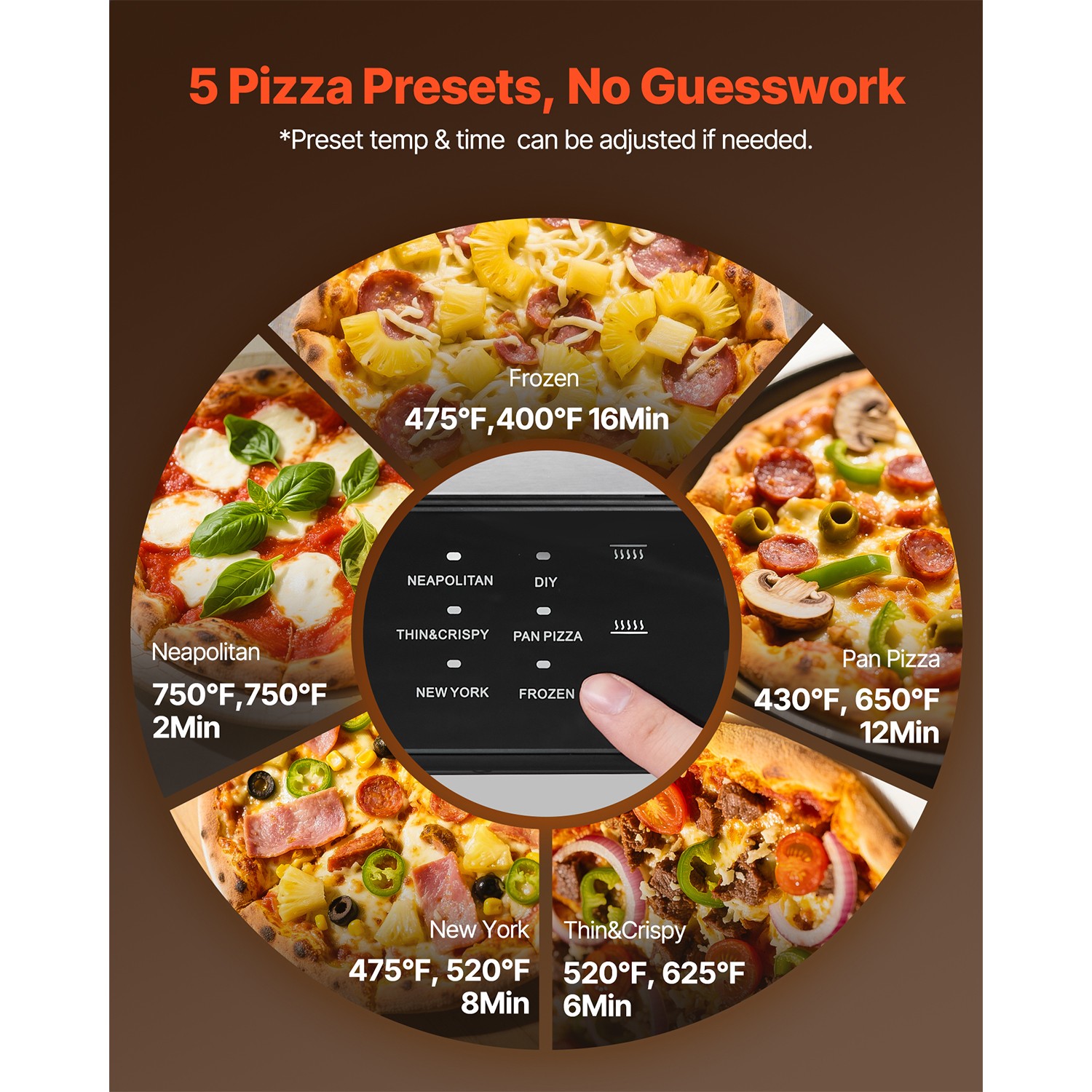 Uimoso 12-Inch Electric Pizza Oven with Stone, 750℉ Max Temperature Pizza Cooker