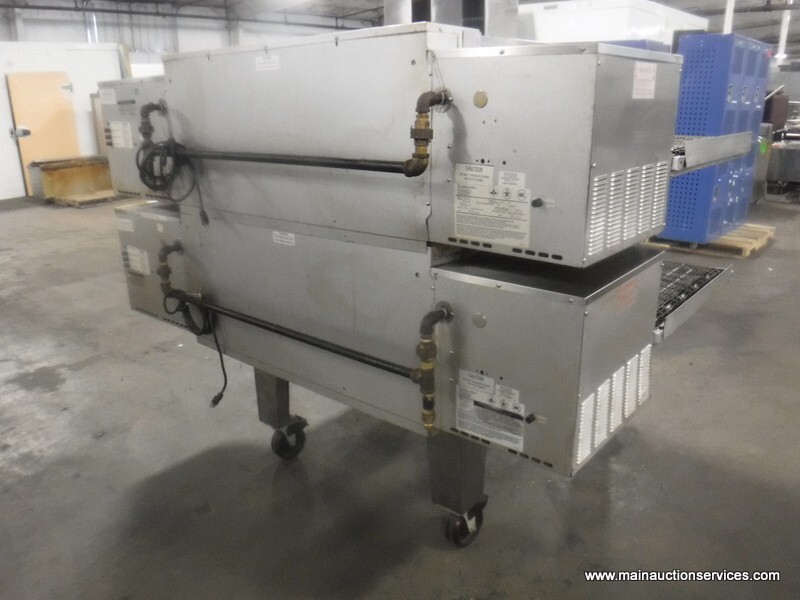 Lincoln Impinger 1600-023-A, Gas Double Deck Pizza Conveyor Oven
