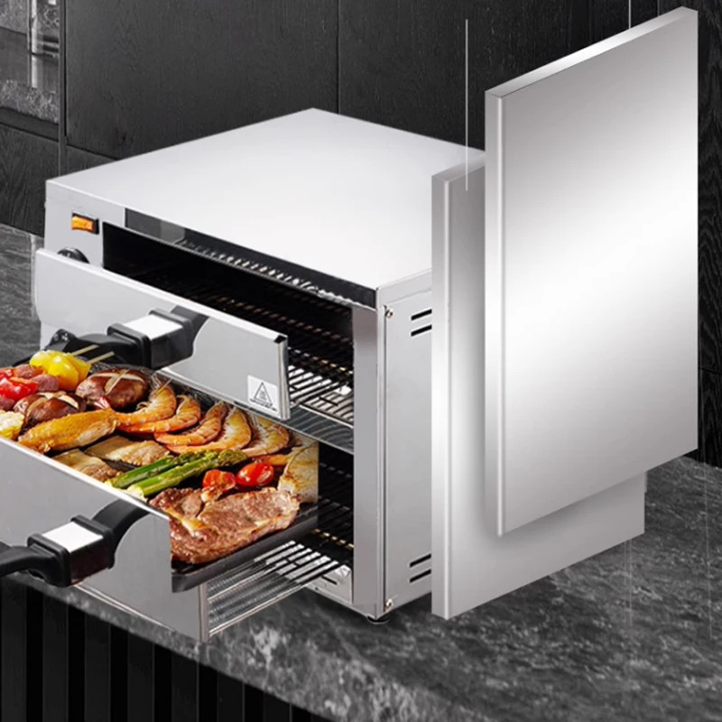 Compact Multi-Functional Home-Use Professional Single/Double-Deck Pizza Oven
