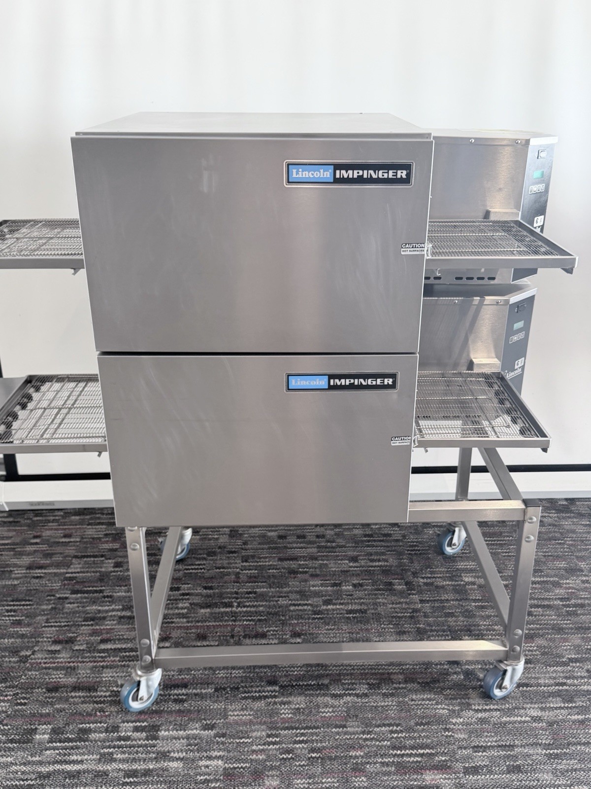 Lincoln Impinger 1116 Gas Double Stack Conveyor Ovens – Natural Gas Pizza Ovens