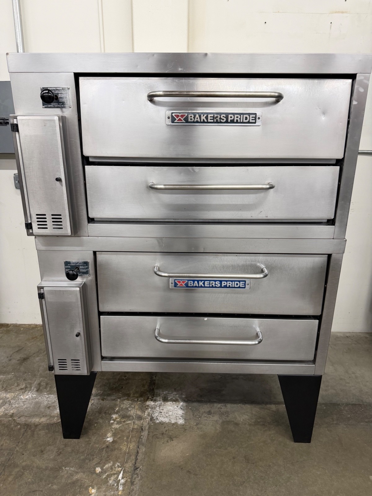 bakers pride 152 natural gas double deck pizza ovens – FREE SHIPPING!