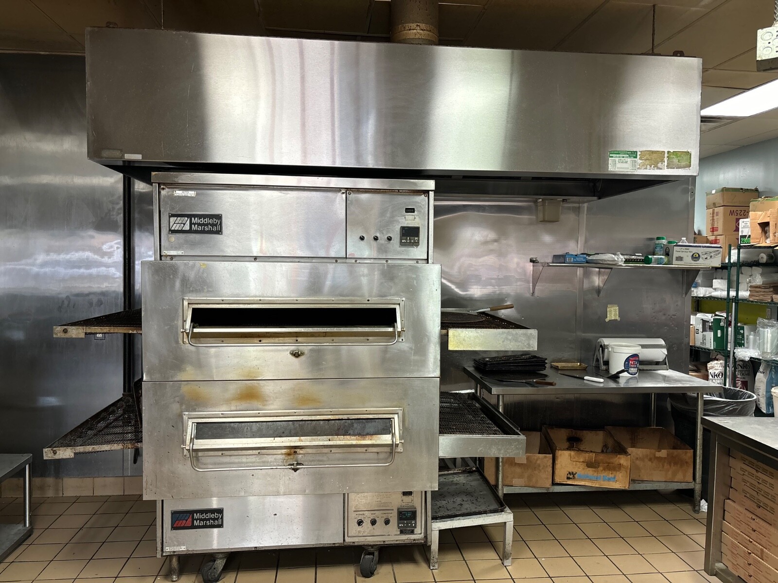 Middleby Marshall PS360 Doublestack Gas Pizza Oven Conveyor Belt