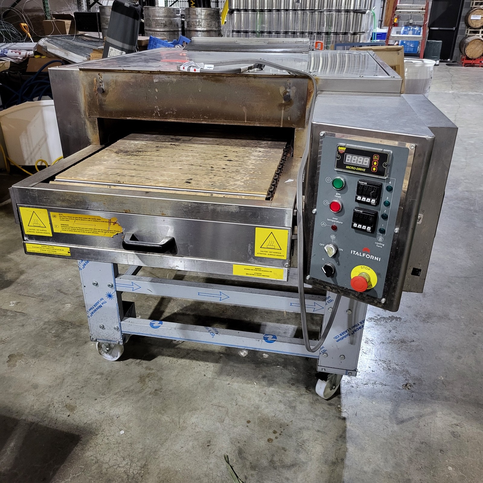 commercial pizza oven conveyor, Italiforni, Used, Gas, Electric, Fast, Casters