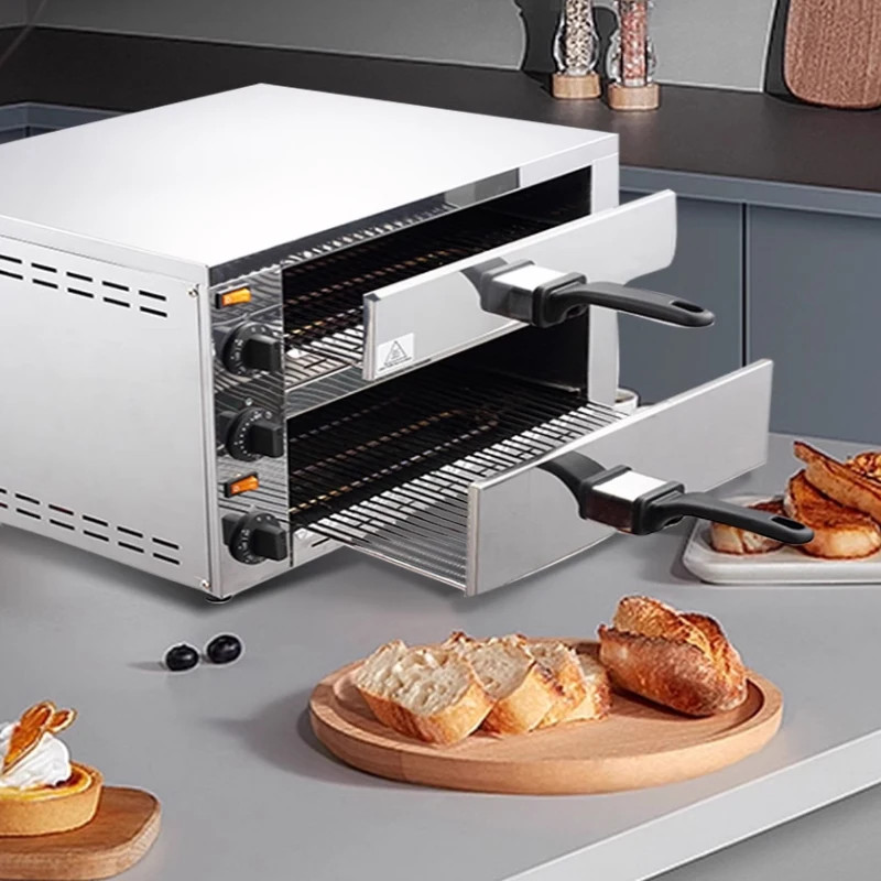 Compact Multi-Functional Home-Use Professional Single/Double-Deck Pizza Oven