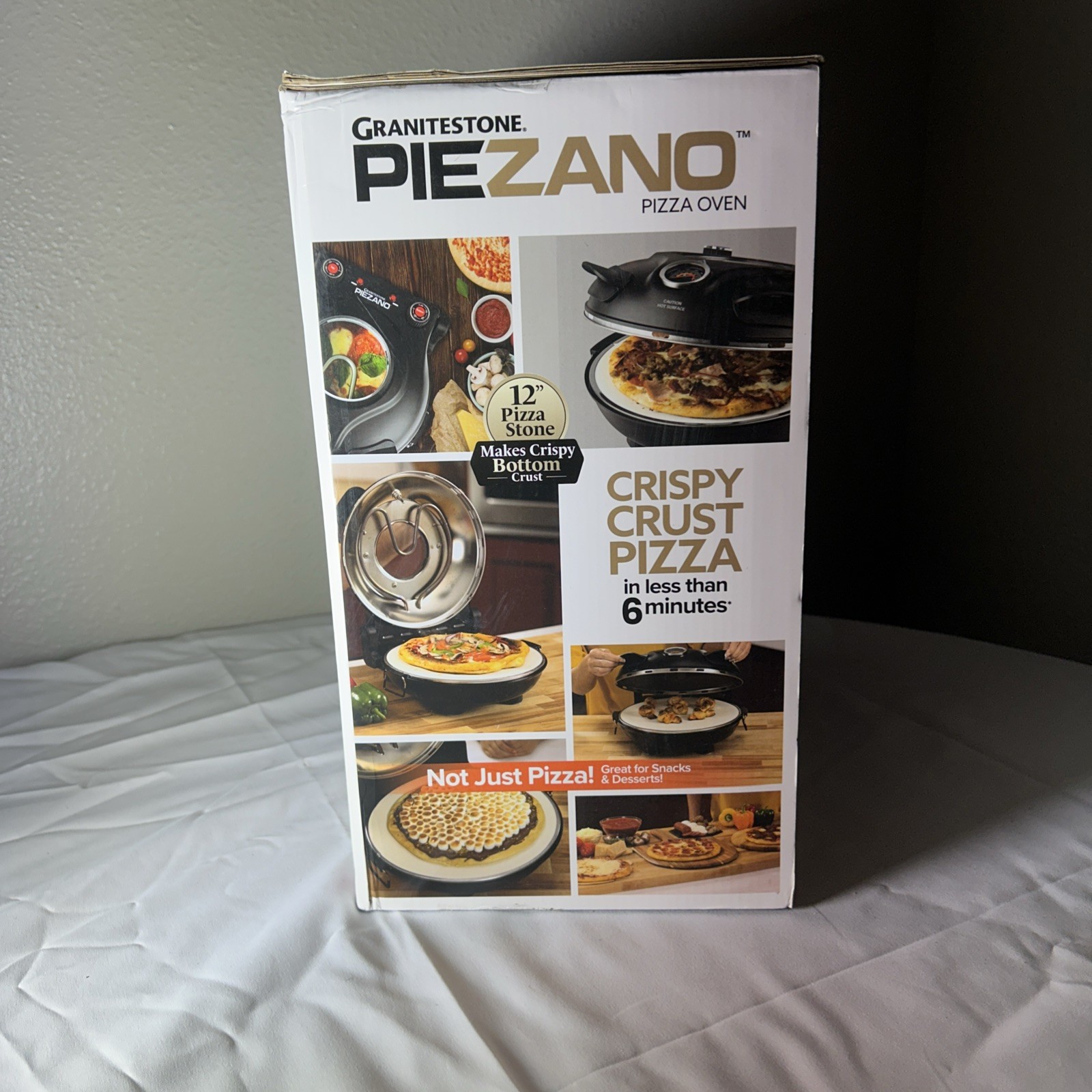 PIEZANO Crispy Crust Pizza Oven by Granitestone Electric Pizza Indoor Oven NIOB