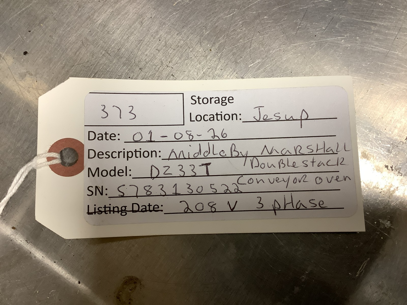 Conveyor Oven Middleby Marshall DZ33T 2022 Double Stack SINGLE Phase 208V TESTED