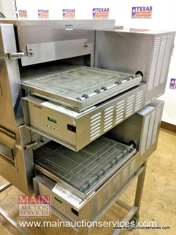 Lincoln Impinger 1116 Gas Double Conveyor Pizza Oven
