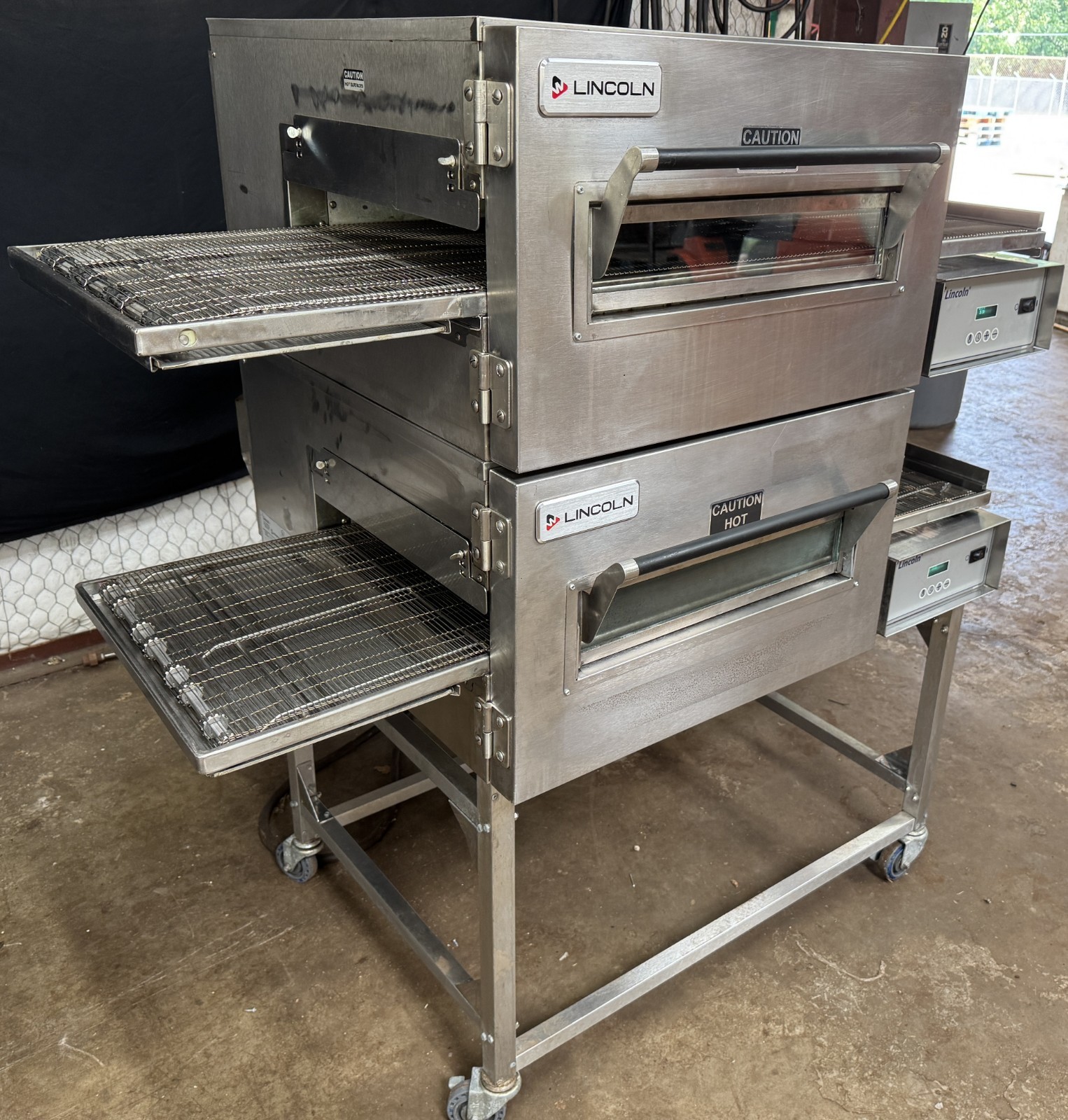 Lincoln Impinger 1132 Electric Dbl. Stack Conveyor Pizza Ovens ….. VIDEO DEMO