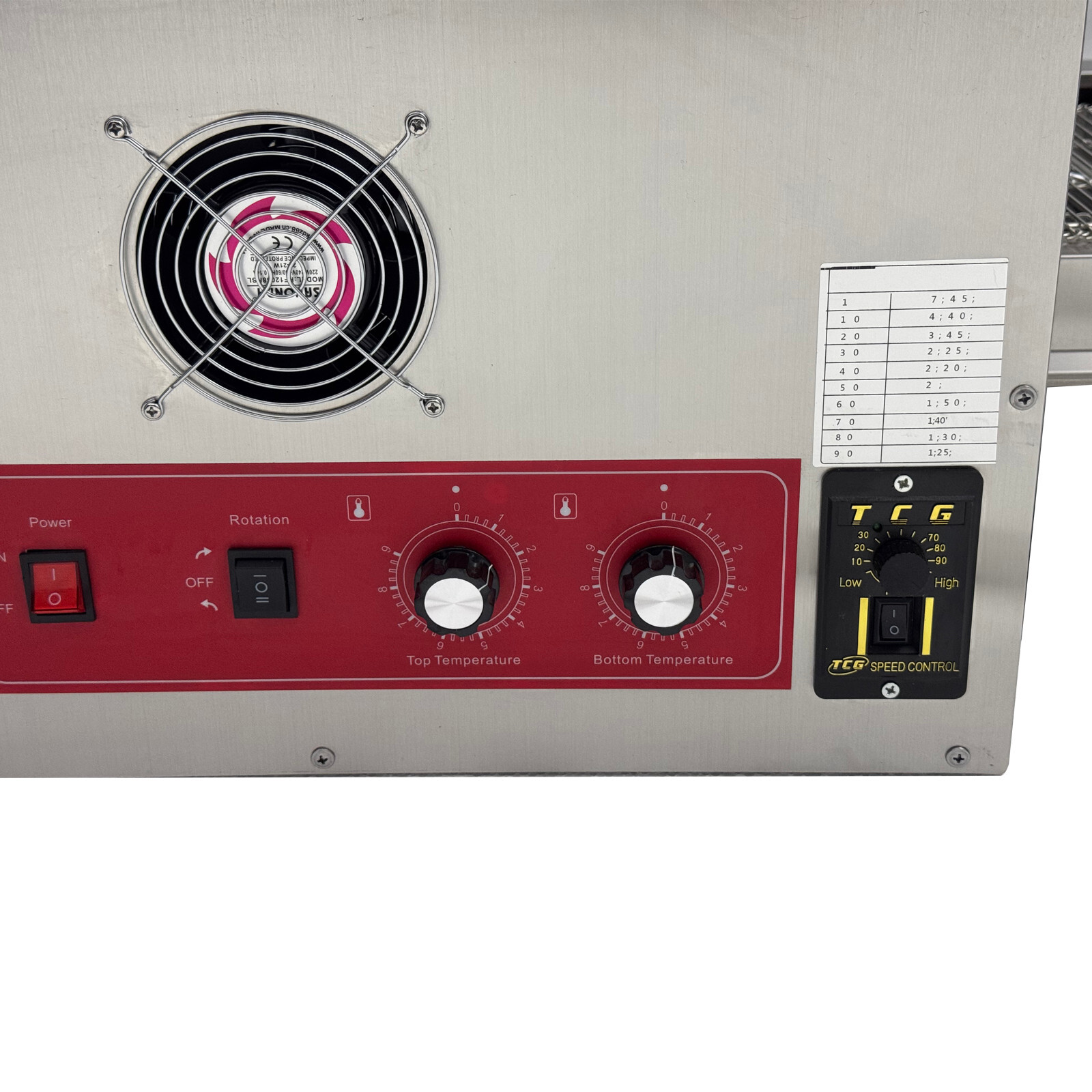 Countertop Conveyor Pizza Baking Oven 12″ Belt Chain Type Baking Machine 220V