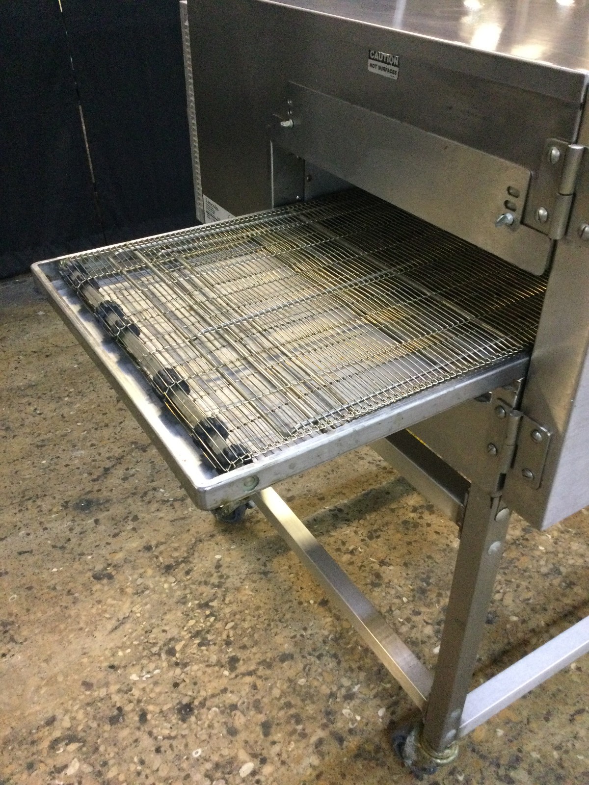 Lincoln Impinger 1116-080-8 Gas Conveyor Pizza Oven With Casters