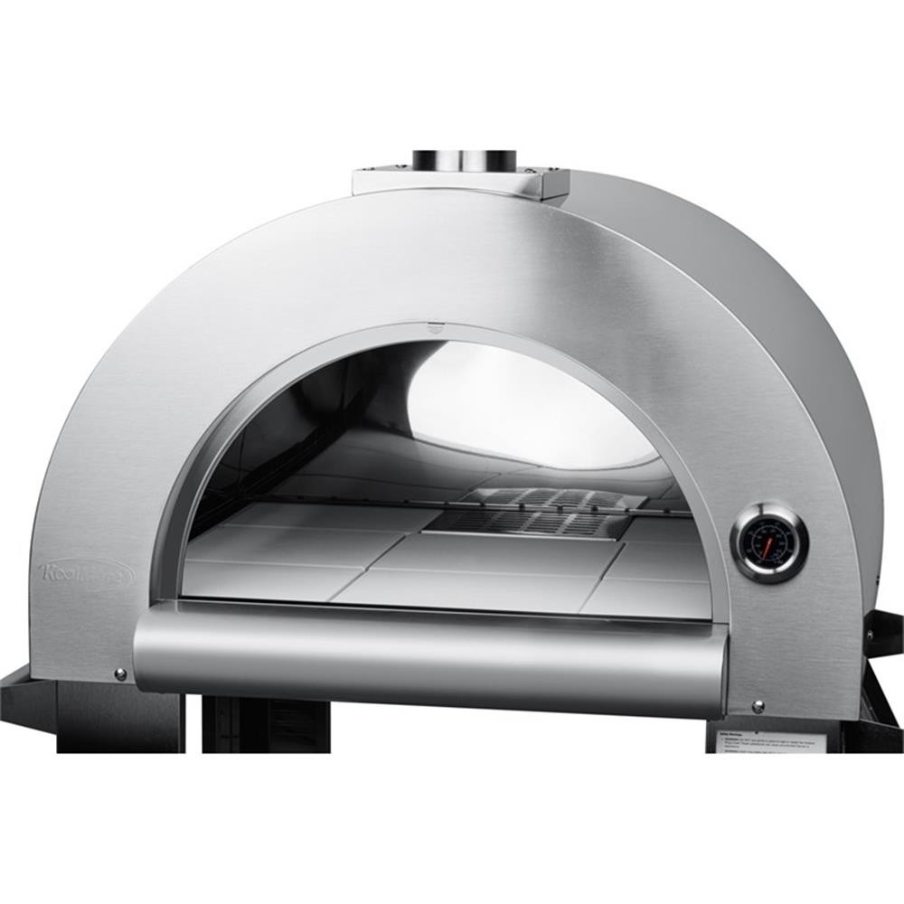 Pemberly Row 32 in.Outdoor Wood Fired Pizza Oven in Stainless Steel